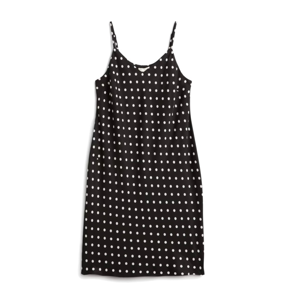 Polka dot slip dress